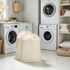 Canvas Laundry Bag with Handles & Drawstring Closure 27.5”x35", Thick Cotton - Image 8