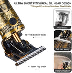 Hair Clippers for Men, Professional Hair & Beard Trimmer for Men, T-Blade Hair Edgers Clippers, Gold Knight Close-Cutting Trimmers, Cordless Clippers for Hair Cutting