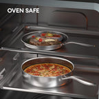 COOKER KING Stainless Steel Cookware Set, Pots and Pans Set Non Stick, Hybrid - Image 6