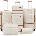 Luggage Sets, Suitcase with Spinner Wheels, PC+ABS Hardshell Travel Luggage Set by Unknown