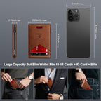 Wallet for Men Wallet with Slim Pop Up Card Holder for 12-14 Cards, RFID - Image 6