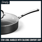 Calphalon 10-Piece Non-Stick Kitchen Cookware Set Black Pots & Pans - Image 5