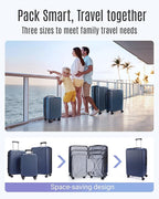 LIGHT FLIGHT Luggage Sets, Durable Hard Shell 3 Piece Set Suitcase - Image 2