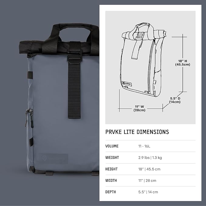 WANDRD PRVKE Lite: Weather-Resistant Travel & Camera Backpack - Image 9