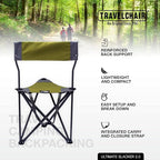 Travel Chair Ultimate Slacker, Quick Folding Tripod Stool - Image 3