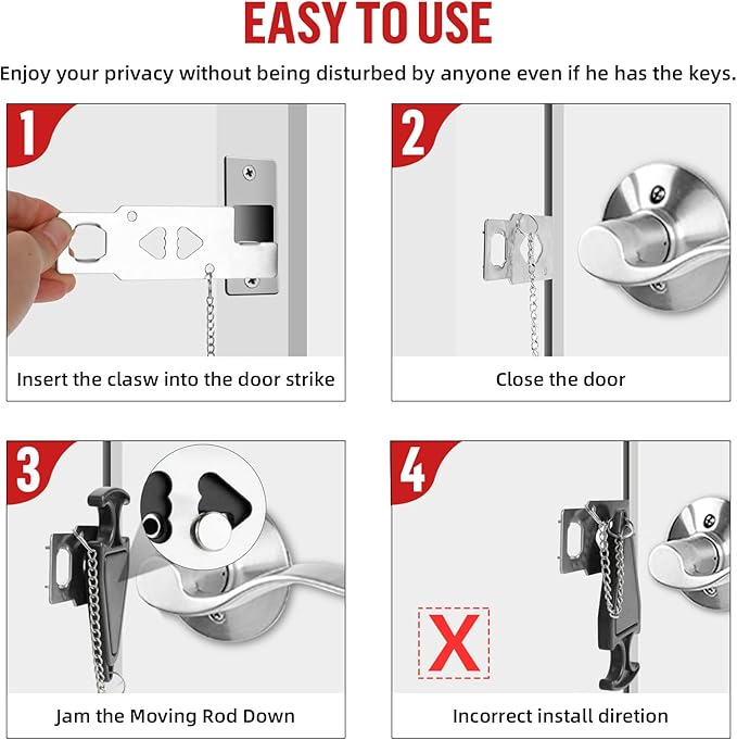 Portable Door Lock Alarm - Image 4