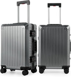 Mvst Luggage Premium All Aluminum Magnesium Carry On 20'' Lightweight Metal by KANGSHILU