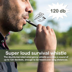 120 dB Emergency Whistles for Teachers, Flat Self Defense Safety Whistle - Image 5