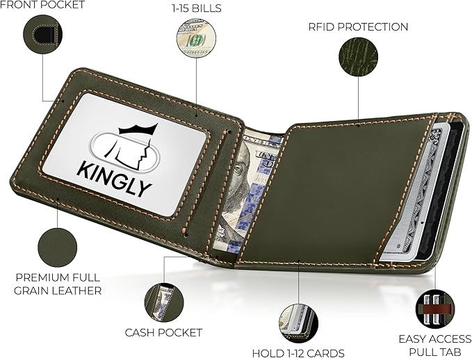 Kingly Cash Pocket Slim Wallet for Men - Image 2