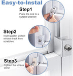 Sliding Window Locks for Up and Down Windows, Adjustable Aluminum Window - Image 5