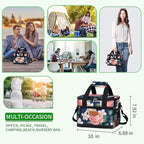 iknoe Large Foldable Cooler Bag, 8.5L Insulated Lunch Bag, Leakproof Lunch - Image 4