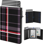 typecase Mens Wallet Card Holder: Pop Up Aluminum Case, Carbon Fiber Leather by typecase