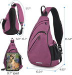 mixi Sling Bag Men Backpack Unisex One Shoulder Bag Hiking Travel Backpack - Image 2