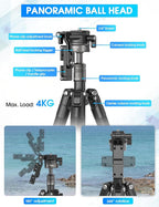 ULANZI MT-63 Mini Phone Tripod, 360° Ball Head Travel Lightweight Tripod - Image 3