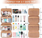 Travel Toiletry Bag for Women Hanging Travel Toiletry Organizer for Full-sized - Image 3
