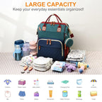 Diaper Bag, Backpack with Changing Station, Waterproof Baby Bag - Image 2