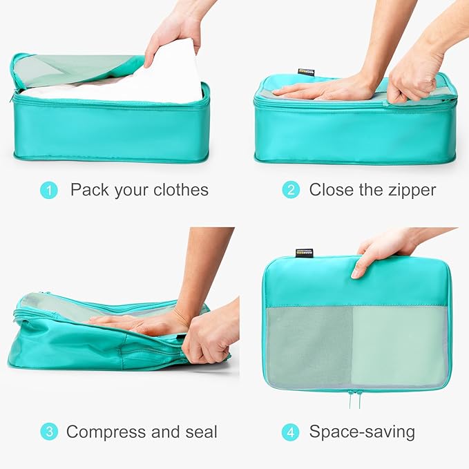 6 Set Compression Packing Cubes - Image 3