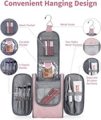Narwey Small Hanging Toiletry Bag Women Travel Makeup Bag Organizer Toiletries - Image 2