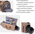 Modoker Garment Convertible Weekender Bag, Carry on Canvas Garment Duffle Bag - Image 5
