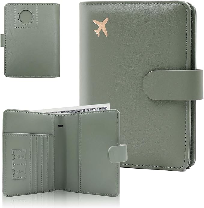 Melsbrinna Premium Leather Passport Holder Covers Case, Waterproof Rfid by Melsbrinna