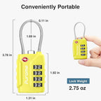 Puroma 2 Pack TSA Approved Luggage Lock, 4 Digit Combination Travel Locks - Image 3