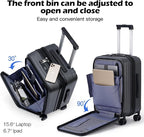 BISON DENIM 20 Inch Carry On Luggage, PC Lightweight Hardside Expandable - Image 7