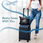 Resty 65"x40" Traveling Airplane Blanket, Onyx Black – Lightweight, Velvety - Image 7