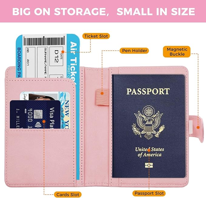 Melsbrinna Premium Leather Passport Holder Covers Case, Waterproof Rfid - Image 2