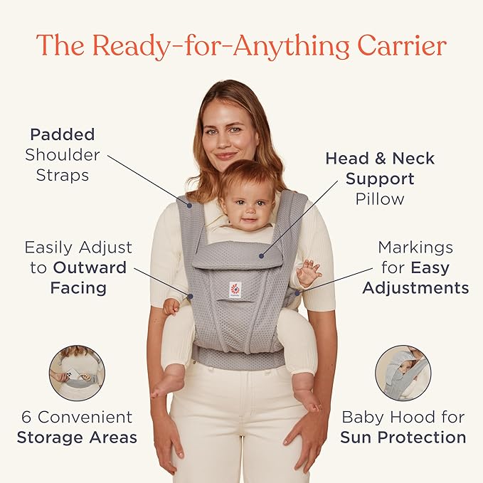 Ergobaby Omni Deluxe Baby Carrier Newborn to Toddler - Image 3