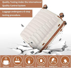 Lightweight Luggage with Spinner Wheels & YKK Zipper, 3-Piece Suitcase ABS+PC - Image 3