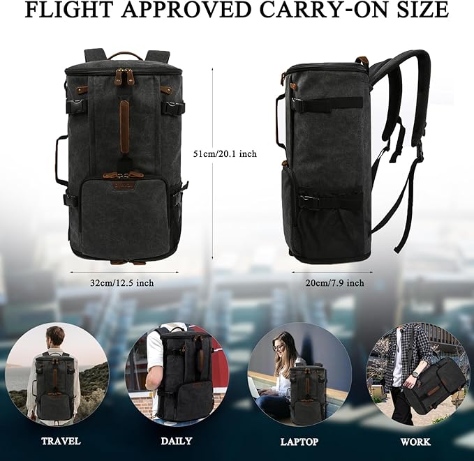 G-FAVOR Travel Backpack for Men, 40L Flight Approved Carry On Backpack - Image 7