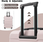 Merax Luggage Sets of 3 Piece Carry on Suitcase Airline Approved, Hardcase - Image 5