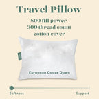 Goose Down Travel Pillow - Image 3
