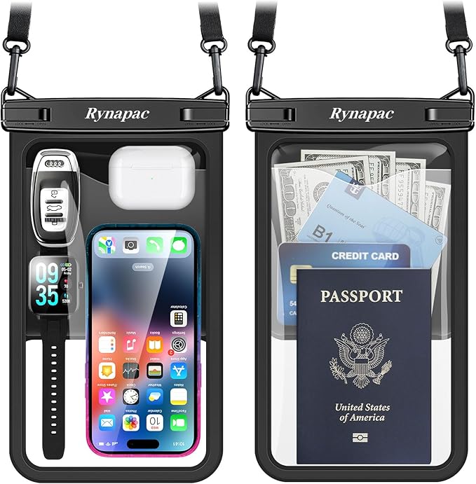 Large Waterproof Phone Pouch Bag by Rynapac