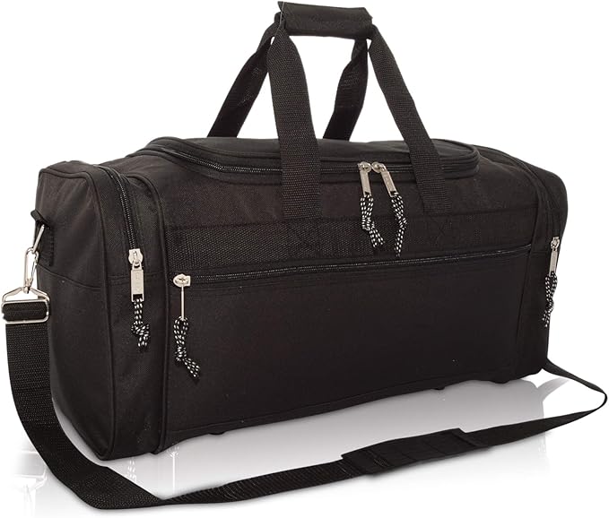 DALIX 21" Blank Sports Duffle Bag Gym Bag Travel Duffel Adjustable Strap in by Dalix