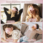 Pure 22 Momme 6A Grade Mulberry Silk Sleep Mask - Image 8