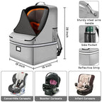Car Seat Travel Bag, Padded Car Seats Backpack - Image 2