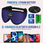 MUSICOZY Sleep Headphones Breathable Bluetooth Headband 3D Sleeping Headphones - Image 4
