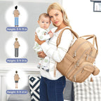 iniuniu Diaper Bag Backpack, 4 in 1 kit Large Unisex Baby Bags - Image 7