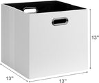 Posprica Fabric Storage Cubes, 13x13 Collapsible Storage Bins - Image 2
