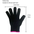 Lessmon 2 Professional Heat Resistant Gloves for Hair Styling Heat Blocking for Curling, Flat Iron and Curling Wand Suitable for Left and Right Hands
