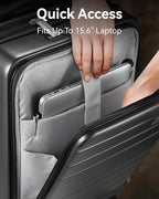 LUGGEX Carry On Luggage 22x14x9 Airline Approved, Polycarbonate Hard Suitcase - Image 2