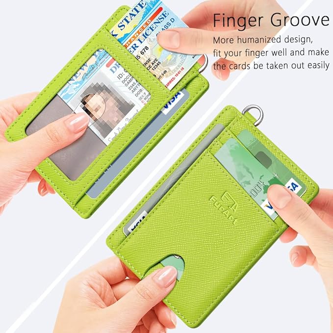 FurArt Slim Minimalist Wallet, Front Pocket Wallets, RFID Blocking, Credit Card - Image 3