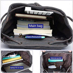 AUGUR High Capacity Canvas Vintage Backpack - Image 5
