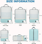 BAGAIL 6 Set/4 Set Lightweight Compression Packing Cubes - Image 4