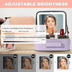 Mocado Travel Makeup Bag with LED Lighted Mirror, Travel Makeup Organizer - Image 4