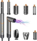 8 in 1 Hot Air Brush Hair Styler, High-Speed Hair Dryer Brush with Auto Wrap Curlers, Foldable Ionic Blow Dryer Brush for Fast Drying, Volumizing & Curling, Multi-Styling Tool (Gifts for Women)
