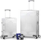 All Aluminum Magnesium Carry On Luggage，Cut from Whole Aluminum Sheet，22x14x9 - Image 8