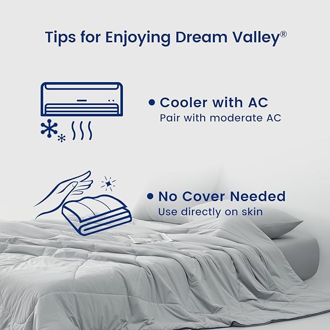 Dream Valley® Outlast® Deepsleep Cooling Comforter, Twin Size, NASA-Grade Space - Image 6