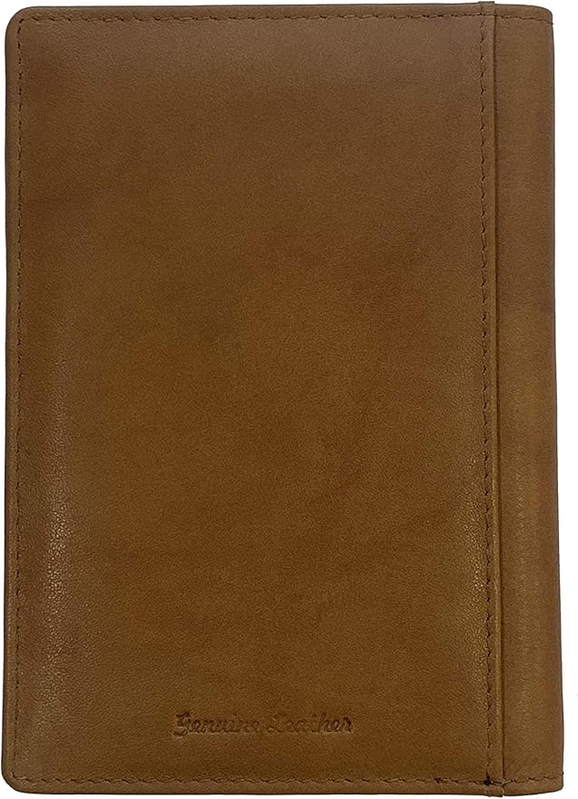 Personalized Monogrammed Antique Saddle Leather RFID Passport Wallet - Image 6